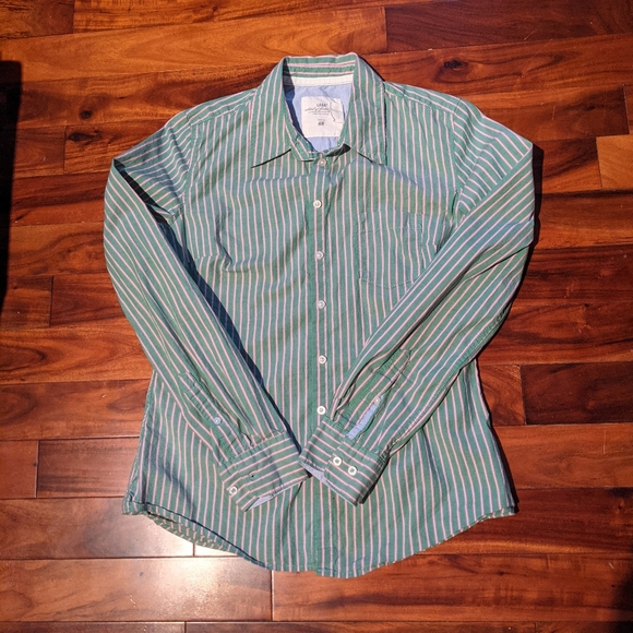 ✌️2 for 10👐 Y2K striped button-down - Picture 3 of 4